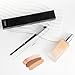 DUcare Nose Contour Brush, Angled Concealer Brush Under Eye, Small Under Eye Makeup Brush for Dark Circles Puffiness Puffy Face Eyebrow Eyes (V02 Mini Contour Brush)