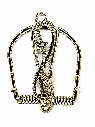 Pince à billets ART en argent antique, un accessoire artisanal unique de 7x5 cm