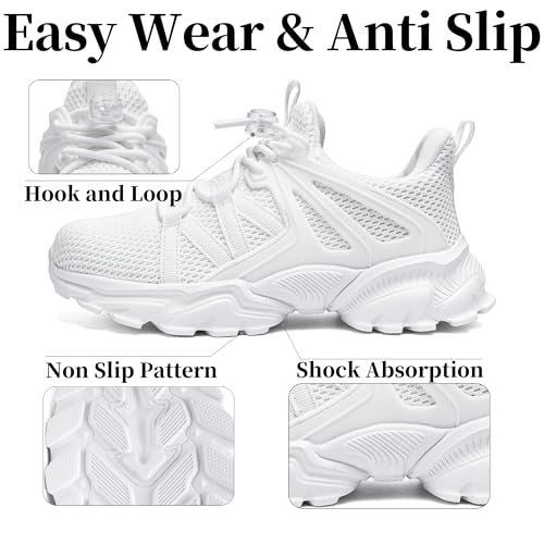 Nihaoya Boys Girls Sneakers Kids Tennis Shoes Lightweight Breathable Mesh Walking Running Shoe for Toddler/Little Kid/Big Kid3