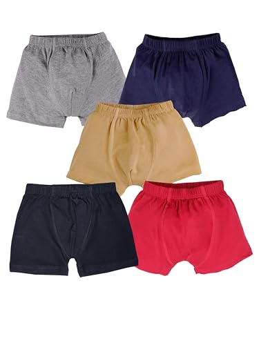 Image of KiddoPanti Boys Boxer Shorts Pack of 3 | Soft Cotton-Lycra Blend | Comfortable Fit with Bio Wash for All-Day Comfort | Kids Briefs