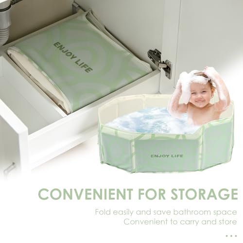 Baignoire pliable bébé antidérapante pour économiser de l'espace - 7