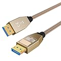 Danfetsoy 80Gbps Displayport 2.1 Cable 3.3ft/1m, 80Gbps Dispplyport Cable Short Gold-Plated, 16K@60Hz, 8K@240Hz Display Port DP Male to Male Cord for FreeSync, DP Cord HDR, PC, HDTV