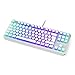 Produktbild ENDORFY Thock TKL DE Kailh Brown Onyx White Pudding, 80% TKL mechanische Tastatur, mechanische switches Kailh Brown, keycaps aus Pudding PBT, Deutsches Layout QWERZ | EY5D012