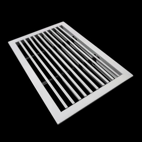 Image of Premium Central air Conditioning Grille- Linear Bar Grilles - Aluminium Powder Coated Grill, Ventilation Grill, Home Grill, ac Jali, Grill for Wall, Sidewall and Ceiling (10 inch * 6 inch)