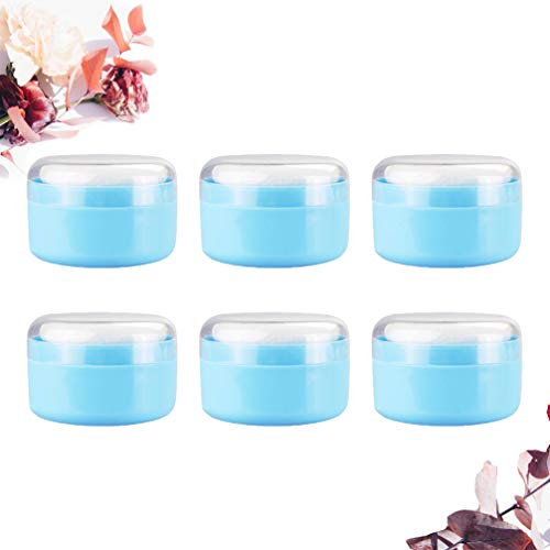 PixNOR — 6 peças de esponja de pó para cosméticos corporais de bebê, capa transparente para esponja