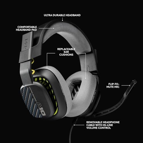 Logitech G923 Racing Wheel and Pedals, TRUEFORCE Force Feedback, Real Leather + ASTRO A10 Gen 2 Wired Headset - Xbox X|S, Xbox One, PC, Mac - Black - image 7