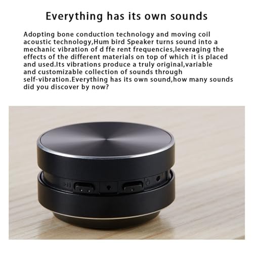 Haut-Parleur à Conduction Osseuse Portable x3 Bluetooth Noir Enceinte Stéréo mini