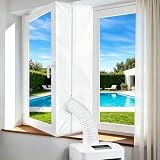 Klimaanlage Fensterabdichtung für Mobile Klimageräte Wäschetrockner Ablufttrockne, Klima Fensterabdichtung Dachfenster, Hot Air Stop Window Seal for Mobile Air Conditioners (Double Zip, 400CM)