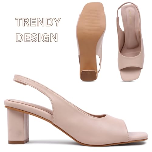 Image of TRASE Block Heels Sandals For Women, Anime Stylish & Comfortable Footwear