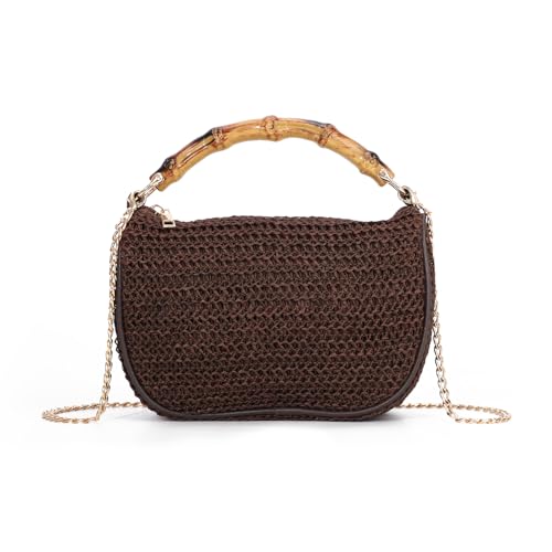 Bolso Clutch de Paja Pequeño para Mujer Verano miniatura 1