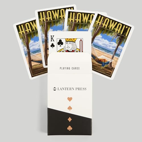Lantern Press Hawaii, Naipes Poker 52 Cartas miniatura 6