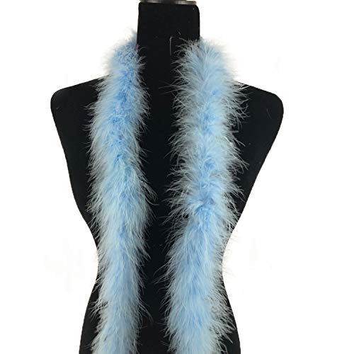 Fukang Feather Marabou Feather Boas Soft Feather Boa (Baby Blue)