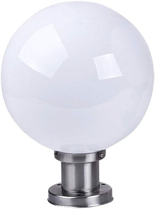 MXVE Pillar Light Chapiter Lamp Super Bright Outdoor Waterproof Column Headlight Fence Round Shade Wall Lamp Villa Patio Door Pillar Spherical Light Column Light Post