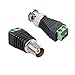 BNC Male and Female Plug Screw Terminal Connector, BNC to Cat5e Adapter Male Connectors and Solderless Female Video Balun Connector, for CCTV Surveillance Camera Terminal Plug - (10 Pcs)