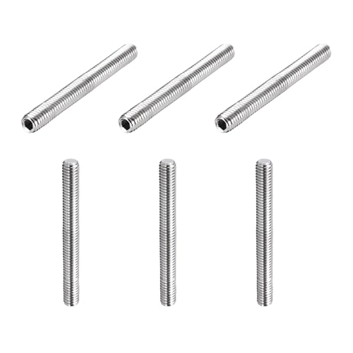 QUARKZMAN 6 Pcs Tornillos Prisioneros M6-1 X 50mm, Tornillos De Cabeza Allen Con Punto De Copa De Acero Inoxidable 304 Con Hexágono Interno Para Reparación De Accesorios De Baño