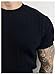 SHENHE Men's Knit Shirt Cable Knit Short Sleeve Sweater Pullover Crew Neck Fashion Clothes Black Small
