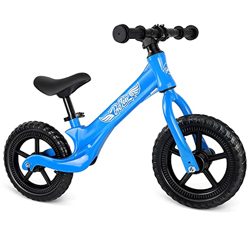 Read About Beleev Balance Bike Aluminum Alloy, No Pedal Toddler Bike Adjustable Seat, Lightweight Sp...