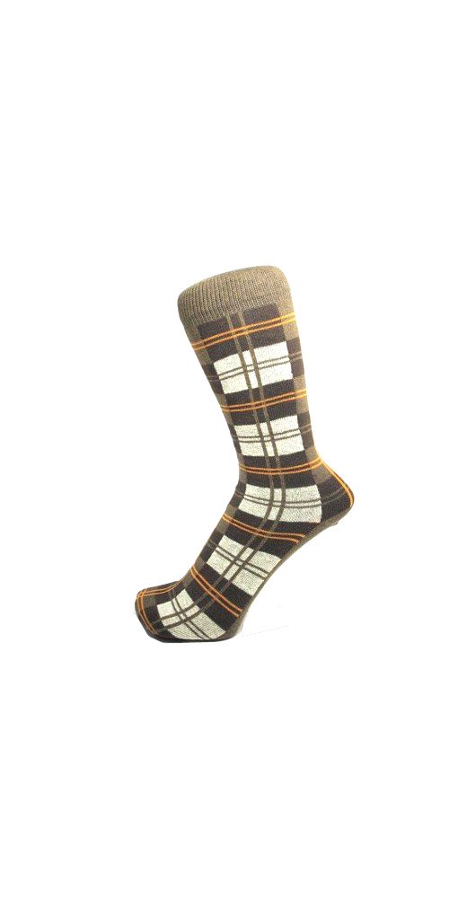 M MACAHEL Mens Checked Ankle Socks