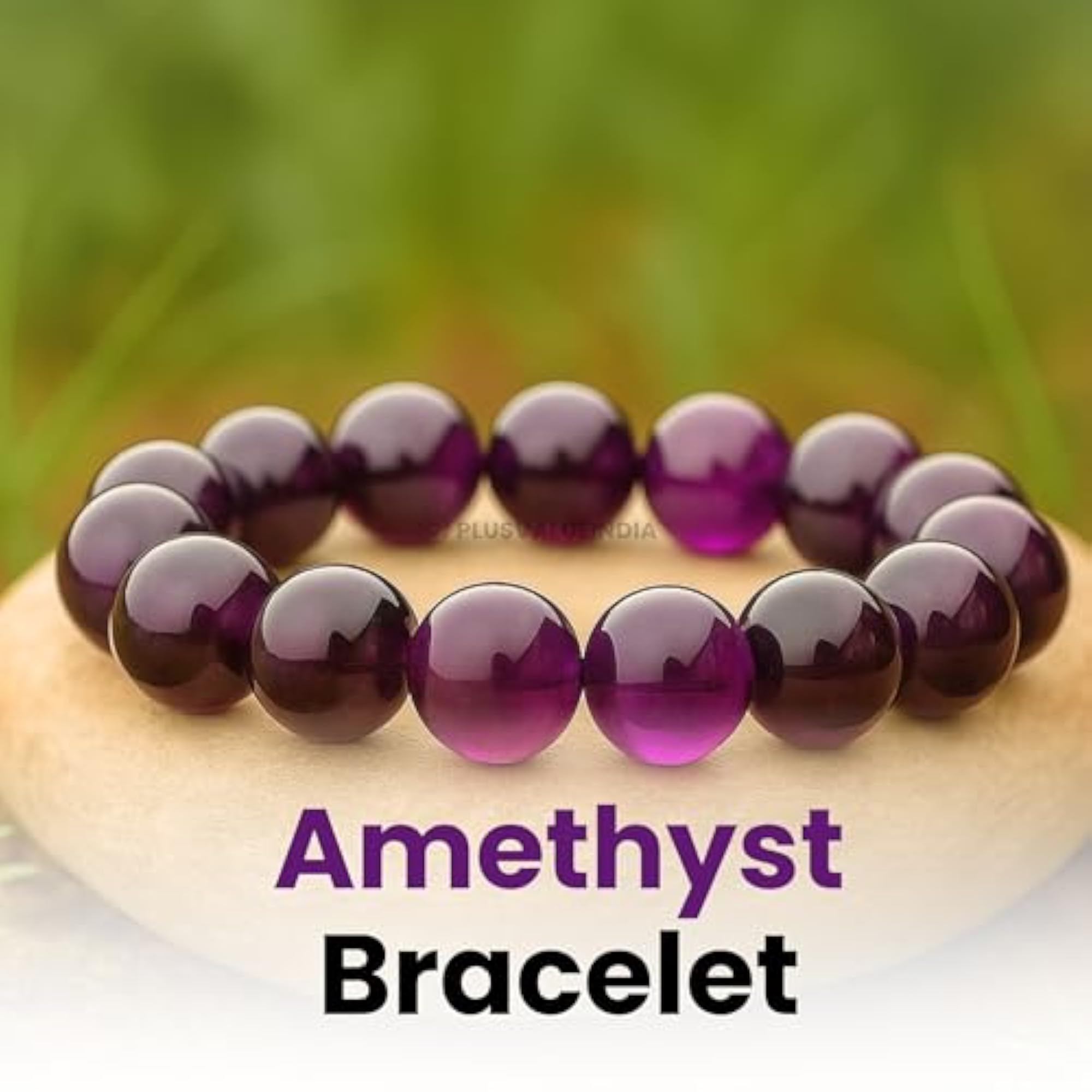 Amethyst Healing Crystal Bracelet for Students, Unisex Gift
