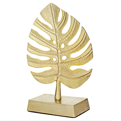 Escultura Decorativa de Hoja de Palma Moderna en Metal miniatura 6