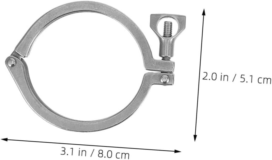 3pcs Stainless Steel Quick Release Clamps for Air Hoses Industrial Pipe Clamp for Hydraulic Lines