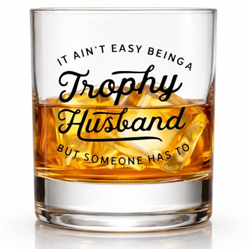 Trophy Husband Whiskey Glass