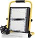 Produktbild 100W LED Strahler - LED Baustrahler tragbar 10000 Lumen IP65 Wasserdicht Fluter mit 5M Netzkabel, 6000K Tageslichtweiß Werkstattlampe Strahler