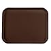 CFS 1814FG127 Glasteel Fiberglass Cafeteria/Fast Food Tray, NSF Certified, 18" Length x 14" Width, Chocolate (Pack of 12)