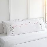 BoldLoft from My Heart to Yours Body Pillow Cover-Couple Body Pillowcase Love Gifts for Her Girlfriend Wife Cotton Anniversary Valentine's Day