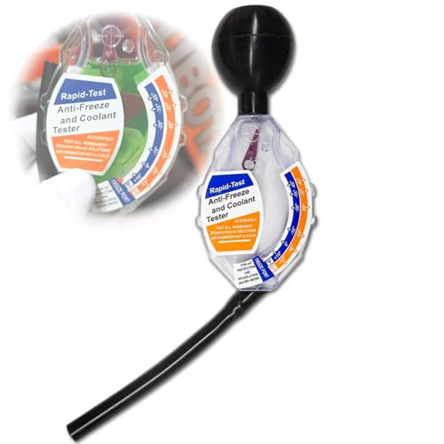 HuGuWdy Antifreeze Tester Automotive, Dial Type Antifreeze Coolant Tester Hydrometer Engine Coolant Anti Freeze Testers Automotive Universal Tool for Car System (Inhalation)