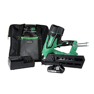 Metabo HPT Cordless Framing Nailer Kit, 18V, Brushless Motor, 2" Up To 3-1/2" Framing Nails, Compact 3.0 Ah Lithium Ion Battery, Lifetime Tool Warranty (NR1890DRS)