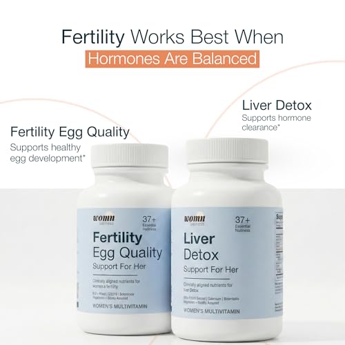 Image of Multivitamin Combo | Fertility Supplements for Women | Supports Egg Health + Liver Detox Tablets | Hormone Balance, Milk Thistle, Zinc, D3, B12, FSSAI Compliant - 42 Tablets