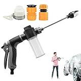 Dispositif de nettoyage adaptable : le nettoyeur haute pression en mousse pour voiture offre un nettoyage fiable pour les véhicules, les terrasses et les espaces de jardin, s'avérant largement applicable pour les allées, les cours et les arrière-cours, rationalisant efficacement l'entretien extérieur.