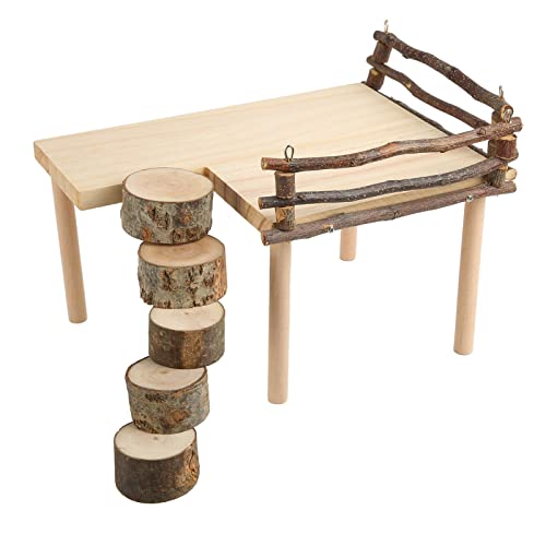 Plateforme pour hamsters en bois : la solution contre l'ennui des rongeurs - 2