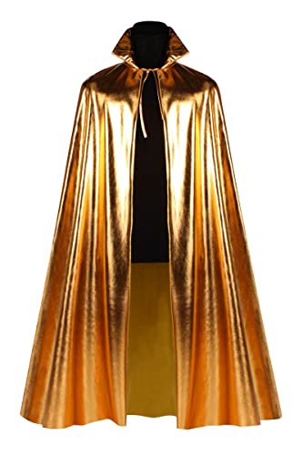 Cape m&eacute;tallique femme en or pour briller au carnaval cette ann&eacute;e