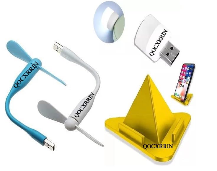 QOCXRRIN L-5 Portable Mini USB Dragon Fan with 2 Leaf & (1 Piece) USB Mini Bulb, Connect with Laptop, Smartphone, Powerbank, USB Adapter/Hub (Multicolour) Stand Free (B0CF3JPM7M) Amazon Price History, Amazon Price Tracker