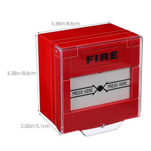 Botón de alarma manual rojo con interruptor de reinicio para paneles de incendios comerciales 3