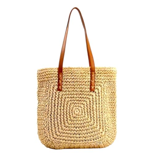 Bolsa Feminina De Palha Para Praia E Piscina - Premium