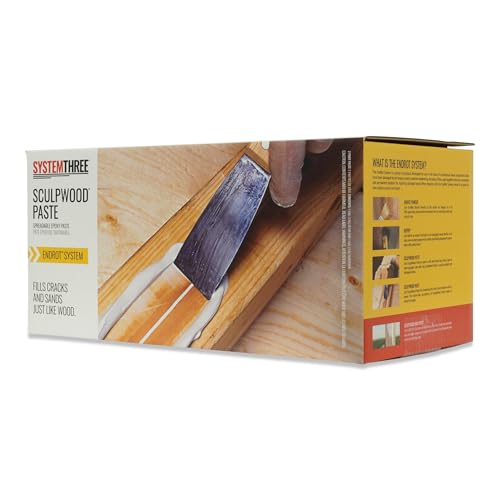 Image of System Three SculpWood Paste Epoxy Wood Filler, 2 Gallon, Brown