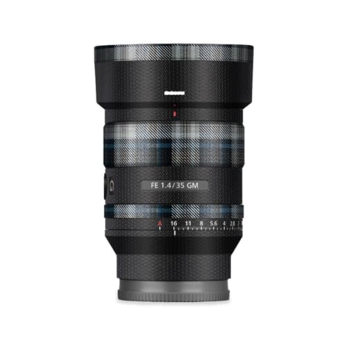 Mebont �J�����A�N�Z�T���[ Sony FE 35mm F1.4 GM�Ή� �����Y�ɓK������ی쑕���X�e�b�J�[ �A�[�g�J���[�t�B�����A�ώC�����A�ϖ��Ր�������������Y�X�L���ی�t�B����(Tristar Black+British Plaid)
