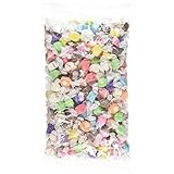 Sweet Candy Company Salt Water Taffy Individually Wrapped - Salt Water Taffy Candy Bulk, Old Fashioned Assorted Flavors, Soft and Chewy Candy Mix, Gluten Free Variety Pack - 3 lb Bag
