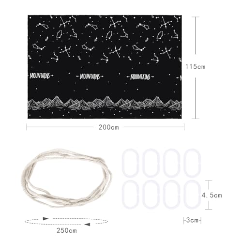 LONTG Rideau Occultant pour Lit Mezzanine Rideau de Lit Superposé Dortoir Mi Hauteur Cabine Ciel de Lits Moustiquaire Tente de Lits Anti-poussière Anti-Insectes pour Étudiant – vue 9