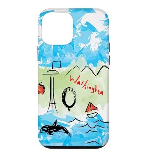 Artsy State of Washington Designs �m�[�X�E�G�X�g �X�}�z�P�[�X iPhone 12 mini �p