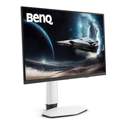 Image of BenQ MOBIUZ EX271QZ 27 inch 2K QHD 3rd Gen QD-OLED 500Hz Gaming Monitor| 0.03ms GtG|HDMI 2.1, DP 1.4|USB-C|99% DCI-P3|AMD FreeSync Premium Pro|Game Art Mode|Height,Swivel, Tilt Adjustable(White)