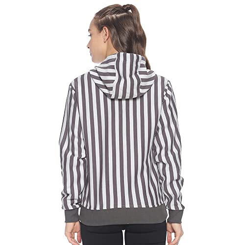 Image of Campus Sutra Women's Cotton High Neck Sweatshirt