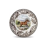 Spode Woodland Dinner Plate, Horse | 10.5 Inch | Hunting Cabin, Lodge, and Cottage Décor | Made in England from Fine Earthenware | Microwave and Dishwasher Safe (American Quarter Horse)