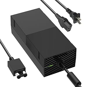 Image of YCCTEAM Xbox One Power Supply Brick, Power Cord Accessory Kit Replacement for Xbox One 100-240V AC Adapter Power Charger Box