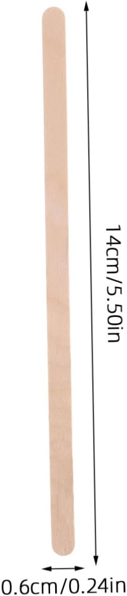 Unomor 500pcs Disposable Wooden Coffee Stir Stirrers Flat Head Wood Stirring Sticks for Hot and Cold Drinks Office Cafe Bar Use