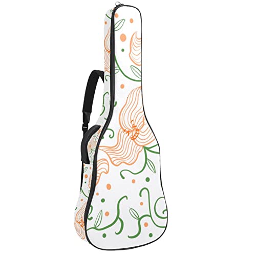Housse de transport étanche pour guitare avec bandoulière réglable Motif ethnique Fleurs, Multicolore 05, 42.9×16.9×4.7… - Les Beatles, Paul McCartney, John Lennon, RIngo Starr, George Harrison Housse de transport étanche pour guitare avec bandoulière réglable Motif ethnique Fleurs, Multicolore 05, 42.9x16.9x4.7…