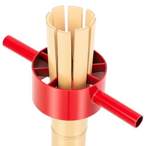 Lanties 8 Cut Bamboo Splitter 5.5 Inch Bamboo Split Steel Manual Dividing Splitting Tool with Both...